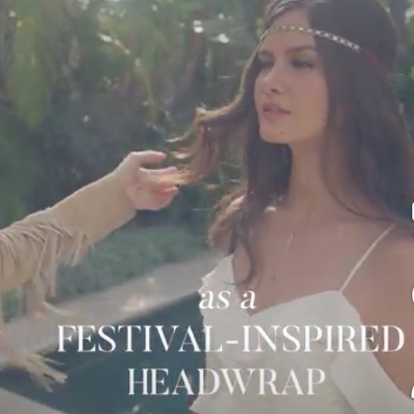 Jen Atkin x Chloe + Isabel 6 in 1 Headwrap, Choker, Bracelet, Belt NWT - Picture 8 of 10